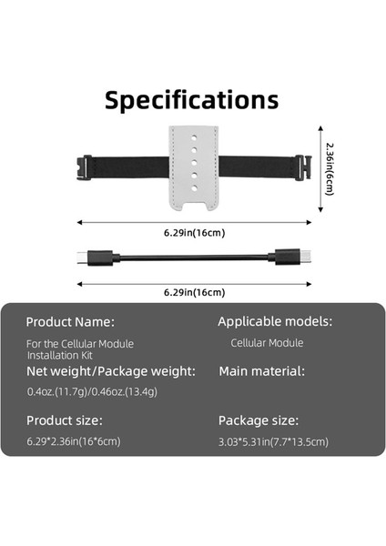 4g Modül Kurulum Kiti Djı Mini 3 Pro Hücresel Modül Iha Aksesuarları Siyah (Yurt Dışından) modelleri