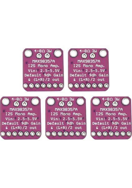 5x MAX98357 I2S 3W Sınıf D Amplifikatör Arayüzü Dac Kod Çözücü Modülü Ahududu Pi ESP32 Için Filtresiz Ses Kart (Yurt Dışından)