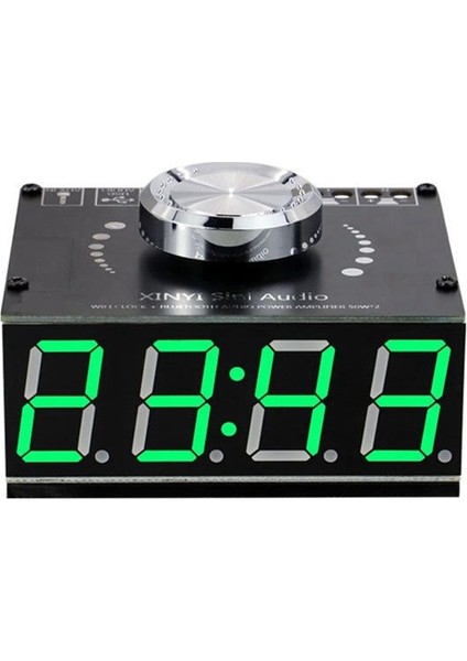 Hıfı-Dereceli 50WX2 Stereo Bluetooth Dijital Amplifikatör Kartı Modülü Wifi Zamanlama Saati Modülü ile Çok Fonksiyon (Yurt Dışından)
