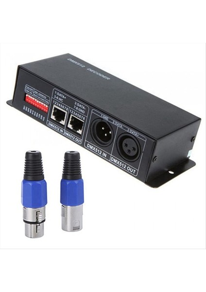 Dc 12V-24V 3 Kanallı Dmx Decoder Rgb 5050 3528 LED Şerit Işık Adaptörü (Yurt Dışından) modelleri