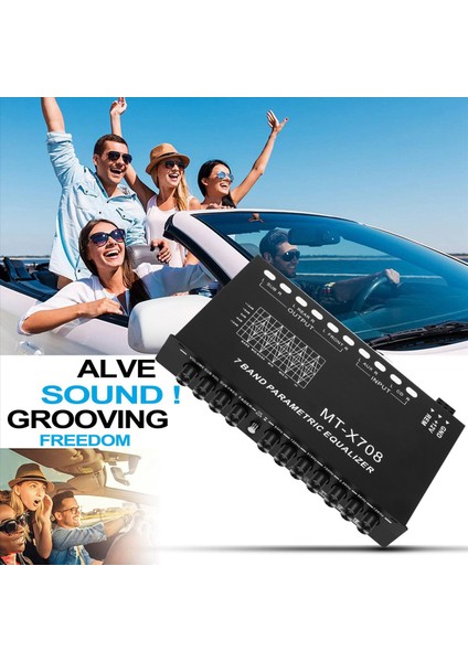 7-Bantlı Araba Ses Ekolayzır Ayarlanabilir 7 Bant Eq Otomobil Amplifikatörü Cd/aux Girişi Seçme Anahtarı Siyah (Yurt Dışından) fırsatları