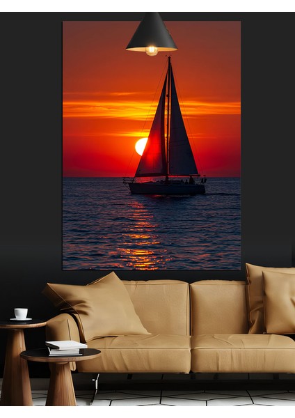 Baget ve Etrafını Saran Spiral Notalar Dekoratif Kanvas - Mdf Ahşap Tablo fırsatları