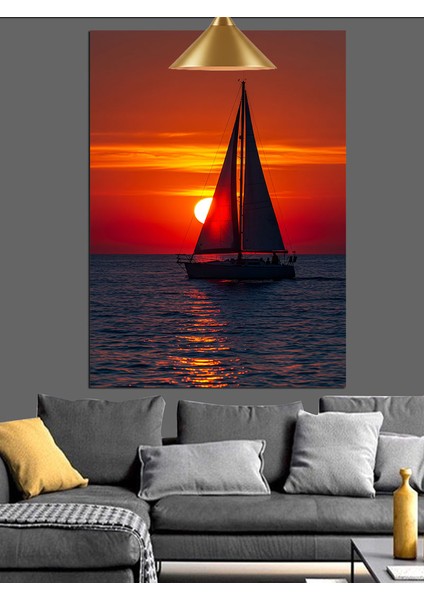 Baget ve Etrafını Saran Spiral Notalar Dekoratif Kanvas - Mdf Ahşap Tablo indirimleri