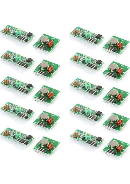 10SET 433M Süper Rejeneratif Modül Kablosuz Verici Modül Hırsız Alarm Verici Alıcı 433 Frekans (Yurt Dışından) fiyatları