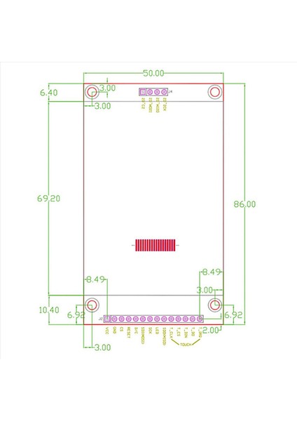 2pcs 2 8 Inç 240X320 Spı Tft LCD Ekran Modülü Spı Seri Port 51 Sürücü ILI9341V LCD Seri Port Modülü STM32 (Yurt Dışından) modelleri