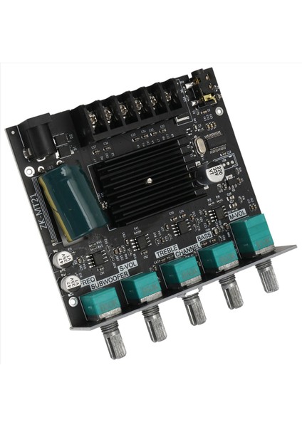 ZK-MT21 Dijital Güç Amplifikatör Kartı 50WX2+100W 2 1 Kanal Aux+Bt5 0 Yüksek Düşük Tonu Süper Bas Güç Amplifikatör Kartı (Yurt Dışından)