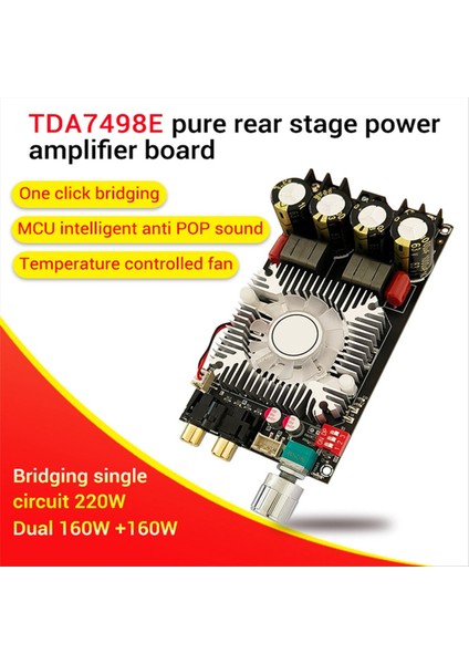 ZK-1602 TDA7498E Dijital Güç Amplifikatör Kartı 160WX160W Çift Kanal 220W Mono Kanal DC15-35V Amplifikatör Modül Kartı (Yurt Dışından) fiyatları