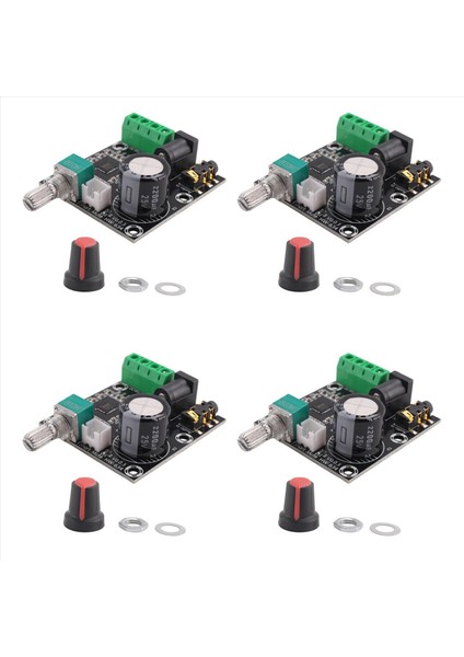 4x PAM8610 Çift Kanallı Dc 12V Hd Saf Dijital Ses Stereo Amplifikatör Kart Sınıfı D 15W x 2 Yüksek Güçlü Amplifikatör Modülü (Yurt Dışından)