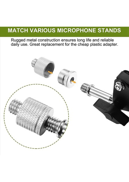 12 Pcs Mikrofon Iplik Adaptör Seti 5/8 Dişi Ila 3/8 Erkek ve 3/8 Dişi Ila 5/8 Erkek Vidalı Adaptör Diş (Yurt Dışından) fırsatları