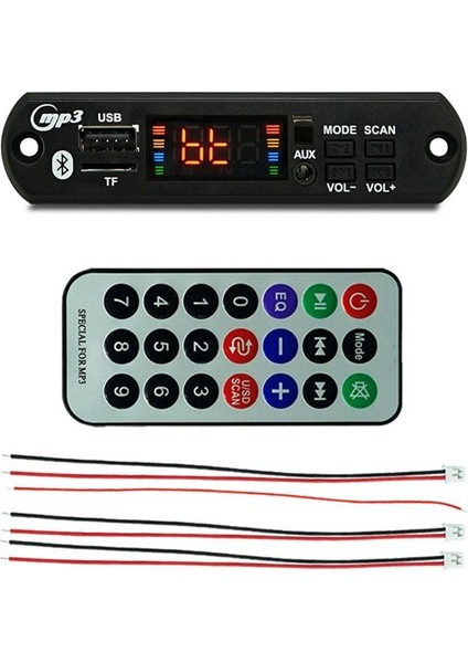 Bluetooth 5 0 Mp3 Çalar Decoder Kart Fm Radyo Tf USB 2X40W Aux Modül Alıcı JQ-D063BT Kit Ses Amplifikatör Kartı (Yurt Dışından)