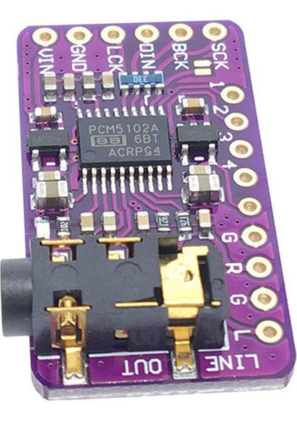 2x PCM5102 I2S Iıs Dijital Audio Dac Decoder Modülü Stereo Dac Raspberry Pi Için Dijital-Analog Dönüştürücü Ses Modülü (Yurt Dışından) fiyatları
