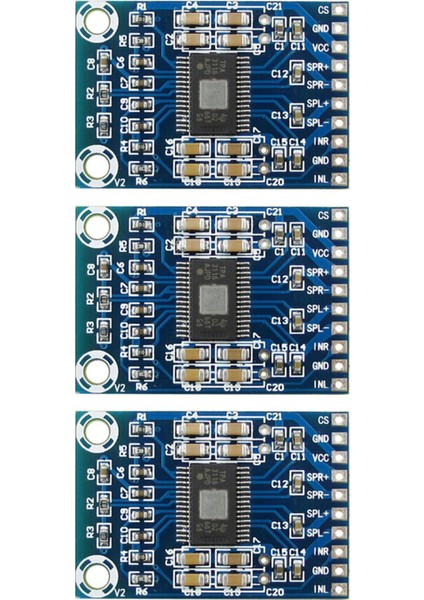3x TPA3116D2 Mını Dijital Güç Ses Stereo Amplifikatör Kart Çift Kanallı 50W Sınıf D Dc 12-24V Amplı Amp Amplıfy Module (Yurt Dışından)
