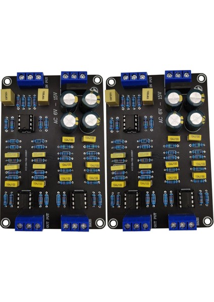 2pcs 2 Yollu Aktif Crossover Filtre Tiz Bas Ses Hoparlörü NE5532 ile Değiştirilmiş Ses Için Ön Çipli (Yurt Dışından)