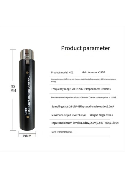Dinamik ve Pasif Şerit Mikrofonlar Için Dm1 Dinamik 28DB Kazanç Mikrofon Amplifikatörü (Yurt Dışından) modelleri