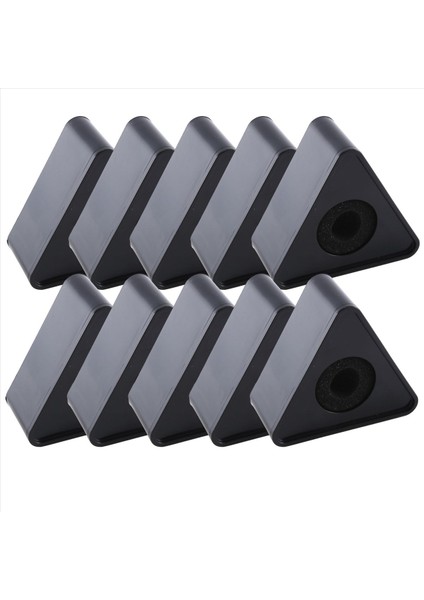10PCS Mikrofon Markflag Mic Station Cube Triangle Röportaj Kutusu Stand Bayrakları Şekilli Tutucu Enjeksiyon Siyah (Yurt Dışından) fırsatları