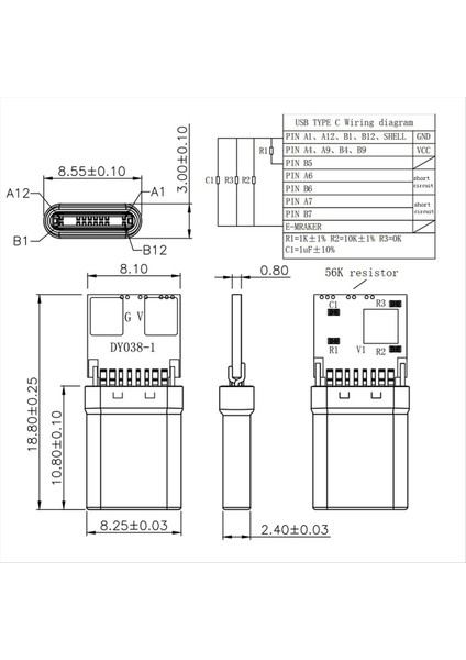 10PCS 12V Pd/qc Değil Kurulu Hızlı Şartı Modülü Kabuklu Pd 2 3 0 Dc Tetikleyici USB C Tipi Erkek Qc4 Şarj Konnektörü Beyaz (Yurt Dışından)