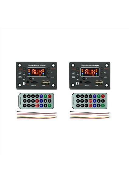 2x Mp3 Player Modülü Bluetooth Uyumlu JQ-N95 Güç Amplifikatör Kod Çözücü Amplifikatör Arabası Fm Radyo Modülü (Yurt Dışından)