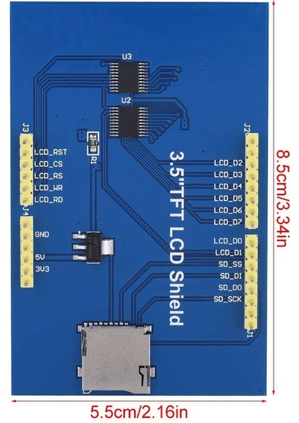 Ekran Modülü - Arduino Uno ve Mega 2560 Kart (2xlcd Ekran) Için 3 5 Inç Tft LCD Ekran Modülü 480X320 (Yurt Dışından) modelleri