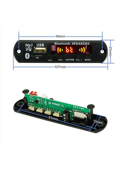 4x USB Mp3 Modülü Bluetooth 12V Mp3 Wma Kötü Çocuk Kurulu Ses Module Fm Aux USB Tf Radyo Araba Uzak Müzik Hoparlör (Yurt Dışından)
