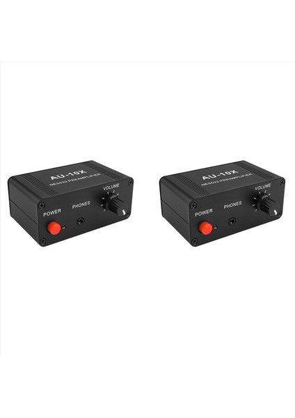 2x AU-10X NE5532 Ses Sinyal Önsözlü Kulaklık Ön Amp Kartı Kazanç 20DB Rca 3 5mm Hacim Kontrol Tonu Dc 12V (Yurt Dışından)