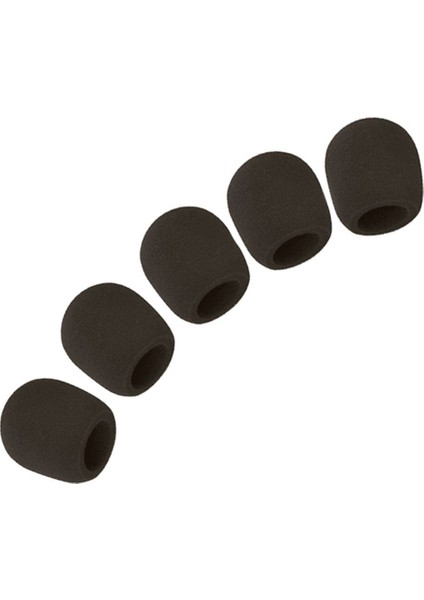 Mikrofon Topu Sünger Köpük Kapağı (5 Set Siyah) (Yurt Dışından)