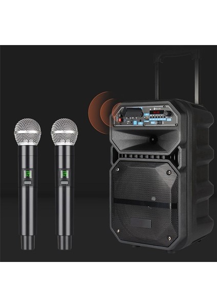 Kablosuz Mikrofon Profesyonel Uhf Kayıt Karaoke El Taşıyıcı 1 Kanal Lityum Pil Sahne Kilise Partisi Okulu (Yurt Dışından)