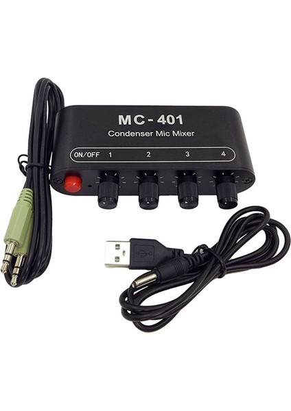 Bilgisayar Cep Telefonu Ses Kartı Için Yeni Mini Sesli Mikser Kondenser Mikrofon Mikser Dört Bir Arada Mikrofon Amplifikatörü (Yurt Dışından)