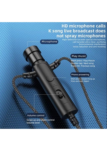 Karaoke Canlı Yayın Çevrimiçi Sınıf Oyun Siyahı Için Kulaklık Mini Klip Mikrofonlu 3 5mm Kulak Içi Lavalier Mikrofon (Yurt Dışından) indirimleri