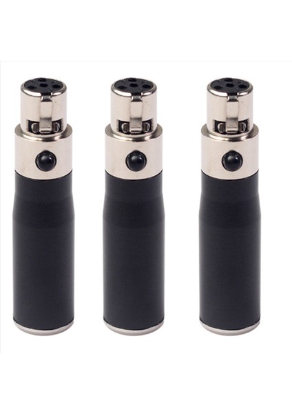3x Xlr Mini 3 Pin Erkek-4 Pin Kadın Ses Adaptör Fiş Konnektörü Hi-Fi Sinyal Dönüştürücü Mikrofon Hoparlör (Yurt Dışından)