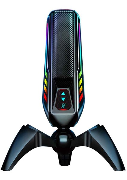 Pc Kayıt Mikrofonu Için USB Mikrofon Bilgisayar Oyun Mikrofonu Masaüstü Dizüstü Dizüstü Bilgisayarla Campatible (Yurt Dışından)