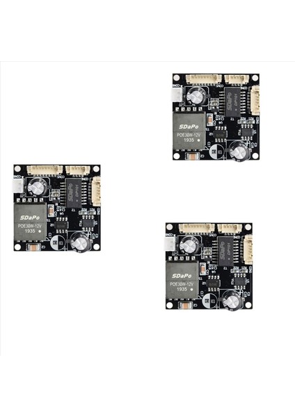 3x Sdapo PM3812AT 2A Izole Edilmiş Endüstriyel Dereceli Sıcaklık Dirençli Poe Modülü 25 5W (Yurt Dışından)