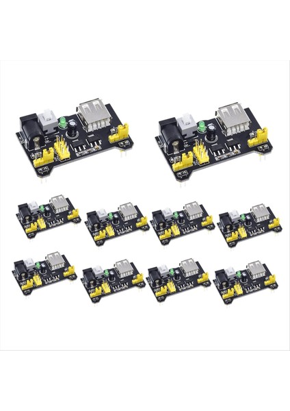 MB102 Breadboard Güç Kaynağı Modülü Için 10 Adet MB102 Breadboard Modülü Için 2 Yönlü 3 3V 5V (Yurt Dışından)