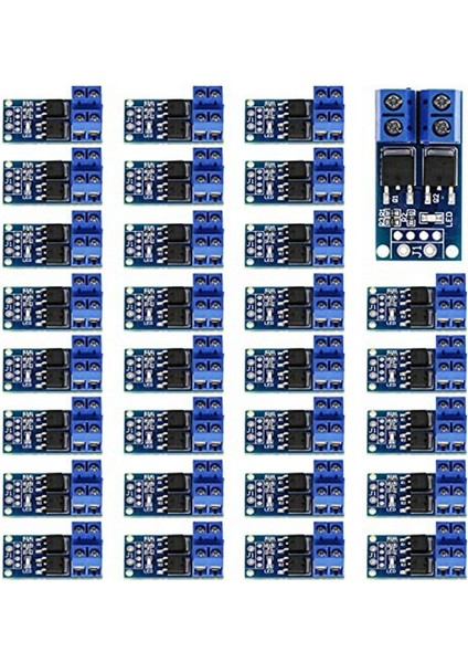 30PCS Mosfet Switch Modülü Dc 5V-36V 15A (Max 30A) 400W Çift Yüksek Güç 0-20KHZ Pwm Dc Motor Hız Denetleyicisi (Yurt Dışından)