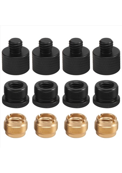 12 Parça Mikrofon Iplik Adaptörü Seti Mikrofon Standı Adaptörü 5/8 Dişi Ila 3/8 Erkek ve 3/8 Dişi Ila 5/8 Erkek Vida Adaptör (Yurt Dışından) fiyatları