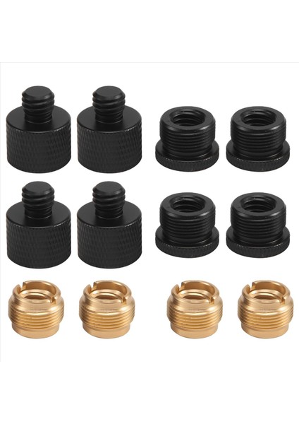 12 Parça Mikrofon Iplik Adaptörü Seti Mikrofon Standı Adaptörü 5/8 Dişi Ila 3/8 Erkek ve 3/8 Dişi Ila 5/8 Erkek Vida Adaptör (Yurt Dışından) modelleri