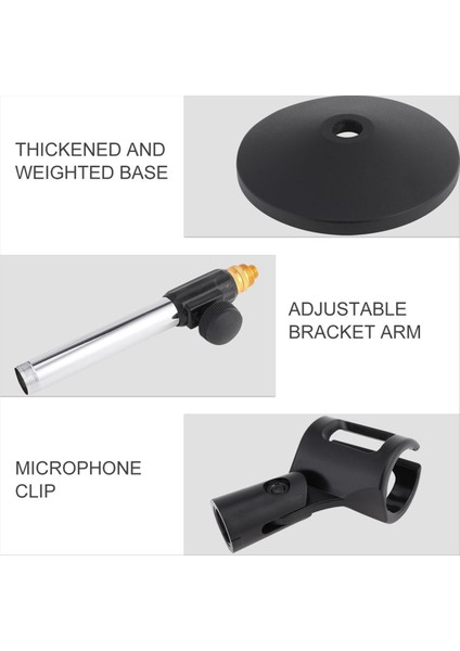 Mikrofon Stand Metal Base Base Desktop Braketi Ev Canlı Yayın Online Konferansı (Yurt Dışından) modelleri