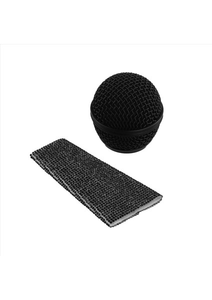 Sparkle Mikrofon Kılıfı Kablolu Mikrofon El Kapağı ve Mesh Mikrofon Izgara Kafası SM58 Mikrofonlar Siyah (Yurt Dışından) fiyatları