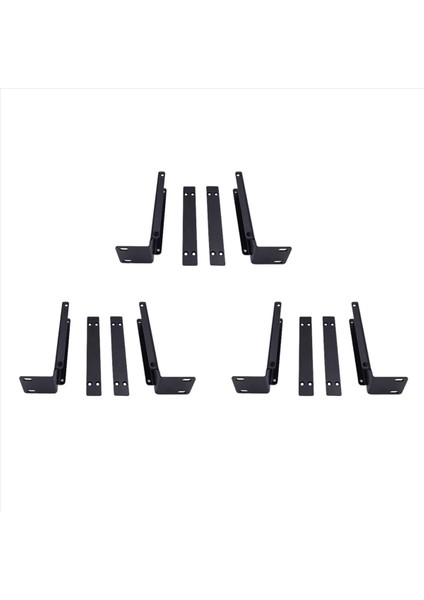 3x Raf Montaj Anten Anten Uzatma Kablo Raf Kitleri Shure Slx Kablosuz Alıcı SLX14 SLX24 Mikrofon (Yurt Dışından)