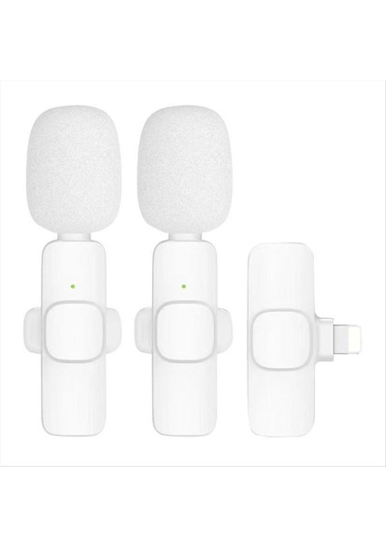 K9 Kablosuz Bluetooth Lavalier Mikrofon Bir Ila Iki Gürültü Azaltma Mikrofonu Canlı Yayın Mikrofonu Apple Için (Yurt Dışından)