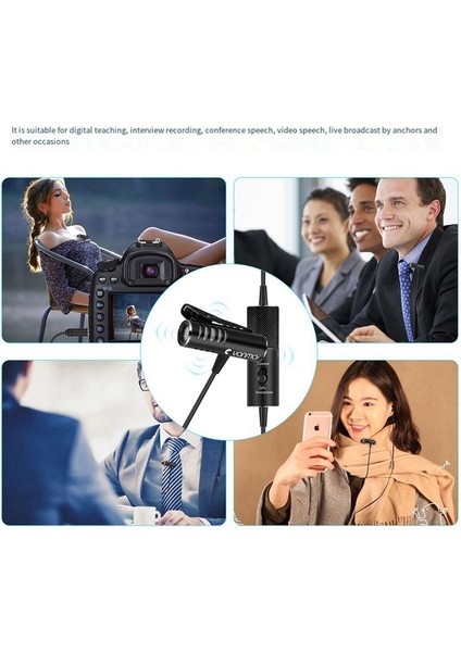 Yanmai Güç Amplifikatörü Lavalier Mikrofon Uzun Telli Lavalier Mikrofon Kablolu Lavalier Kamera Mikrofon (Yurt Dışından)