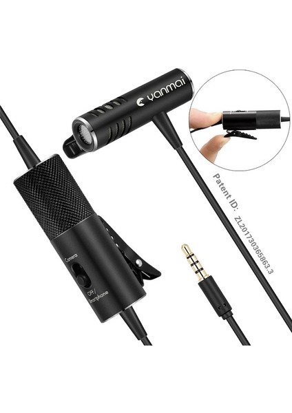 Yanmai Güç Amplifikatörü Lavalier Mikrofon Uzun Telli Lavalier Mikrofon Kablolu Lavalier Kamera Mikrofon (Yurt Dışından) indirimleri