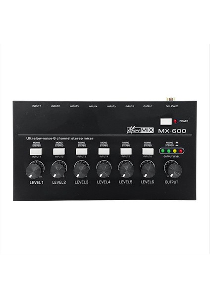 MX600 Ultra Düşük Gürültülü 6 Kanallı Çizgi Mikrofonu Stereo/tek Parça Anahtarı Mikrofon Önsöz (Yurt Dışından)