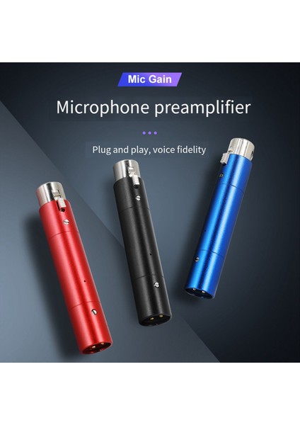 Mini Dinamik Mikrofon Amplifikatör Preampifikatörü 28DB Tüm Yönlü Toplama ile Kazanç Kazanç Tek Kanallı Aktivatör Siyah (Yurt Dışından) indirimleri