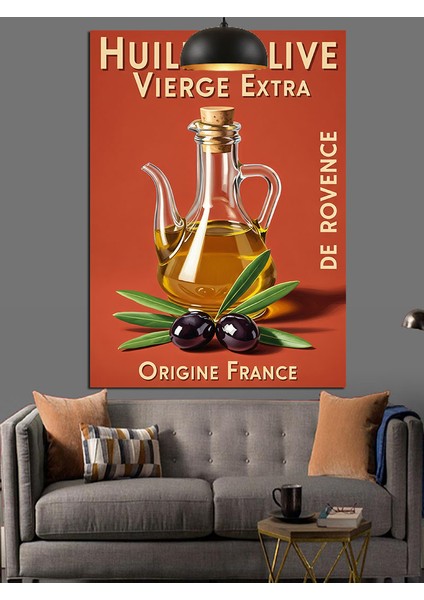 Zeytinyağı Vintage Reklam Afişi Dekoratif Kanvas - Mdf Ahşap Tablo fiyatları