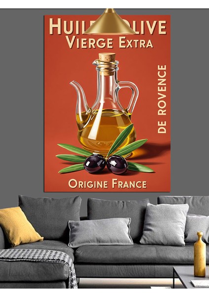 Zeytinyağı Vintage Reklam Afişi Dekoratif Kanvas - Mdf Ahşap Tablo indirimleri