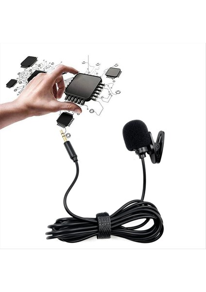 Lavalier Mikrofon Mikrofon Stereo Sesli Mini Kablolu Mikrofon Ses Kartı Kamera Pc Masaüstü Bilgisayar 1 5 Metre Için (Yurt Dışından) fırsatları