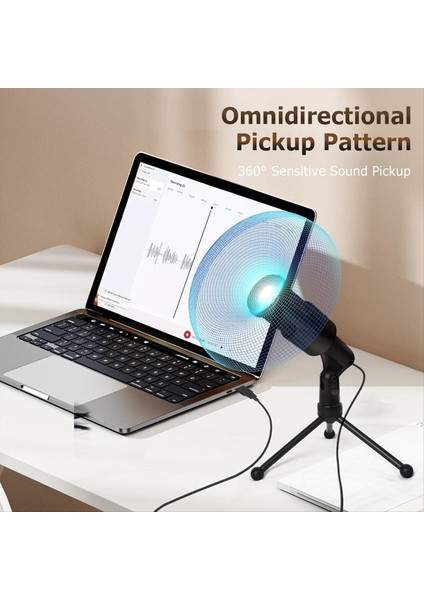 Pc USB Mikrofon Podcast Kondenser Mikrofonu Akış Oyun Podcast Kayıt Dizüstü Bilgisayar Için Katlanabilir Tripodlu (Yurt Dışından) indirimleri