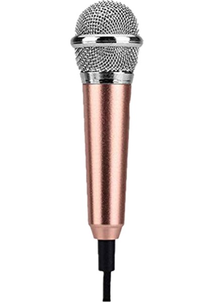 Apple Phone Android (Pink) &#39 De Ses Kaydı Sohbet ve Şarkı Söylemek Için Çok Yönlü Stereo Mikrofonlu Mini Mikrofon (Yurt Dışından)
