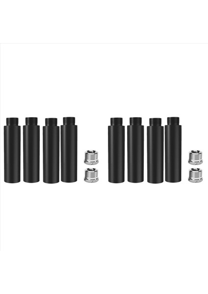 8 Adet Mikrofon Standı Uzatma Tüpü 5/8 Inç Dişi Ila 5/8 Inç Erkek Mikrofon Uzatma Çubuğu Masa Standları ve Kol Standı Için (Yurt Dışından)