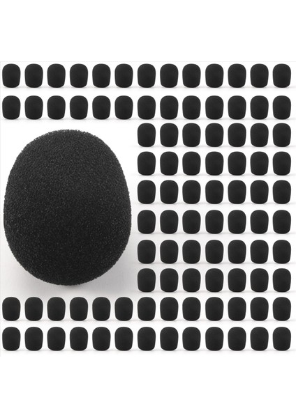 100PCS Mikrofon Kulaklık Izgara Ön Cam Sünger Köpük Siyah Mikrofon Kapak 30MMX8MM (Yurt Dışından) fiyatları